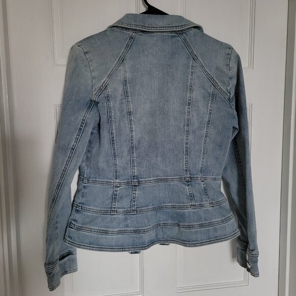White House Black Market Seamed Denim Jacket - Women's Size S - Picture 5 of 11